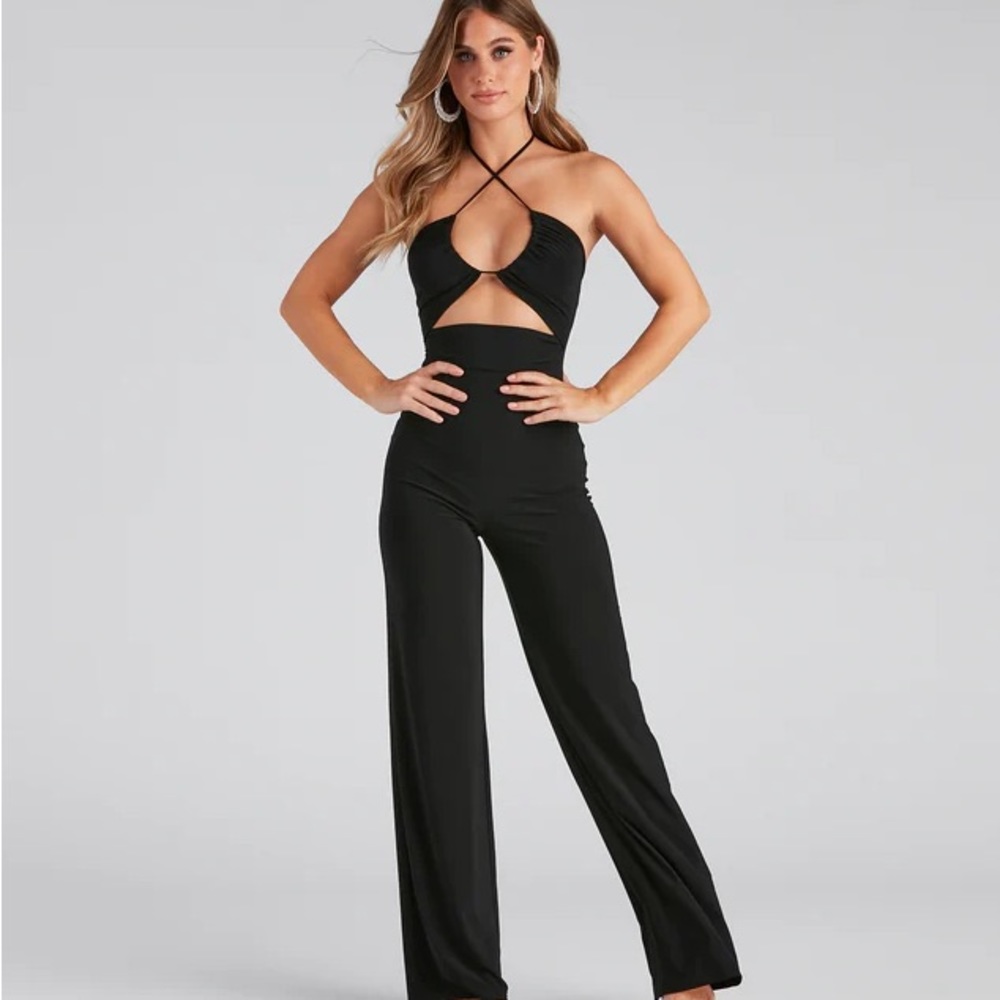 Halter top jumpsuit